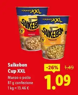Lidl Saikebon Cup XXL offerta