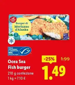 Lidl Ocea Sea Fish burger offerta
