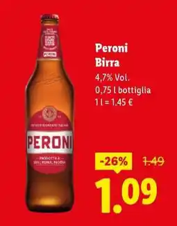 Lidl Peroni Birra offerta
