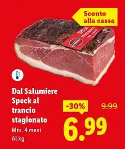 Lidl Dal Salumiere Speck al trancio stagionato offerta