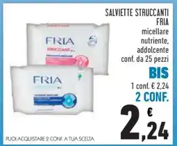 Conad Salviette Struccanti Fria offerta