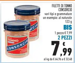 Conad FILETTI DI TONNO CONSORCIO offerta