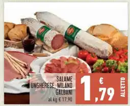 Conad Salame Ungherese, Milano Galbani offerta
