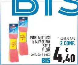 Conad Panni Multiuso in Microfibra Style Vileda offerta