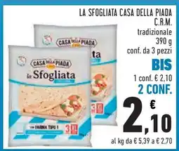 Conad LA SFOGLIATA CASA DELLA PIADA C.R.M offerta