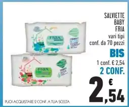 Conad SALVIETTE BABY FRIA offerta