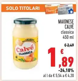 Conad MAIONESE CALVÈ offerta