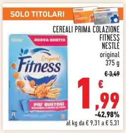 Conad Cereali Prima Colazione Fitness Nestlé offerta