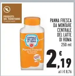 Conad Panna Fresca da Montare Centrale del Latte di Roma offerta