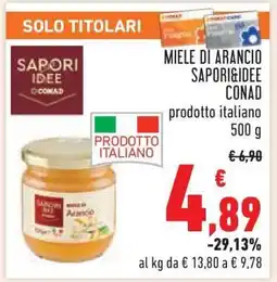 Conad MIELE DI ARANCIO SAPORI&IDEE CONAD offerta