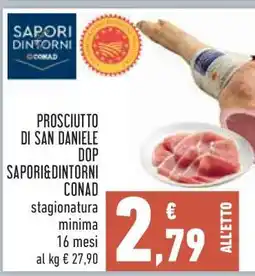 Conad Prosciutto di San Daniele DOP offerta