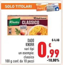 Conad DADO KNORR offerta