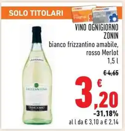 Conad VINO OGNI GIORNO ZONIN offerta