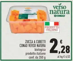 Conad Zucca a Cubetti Conad Verso Natura offerta