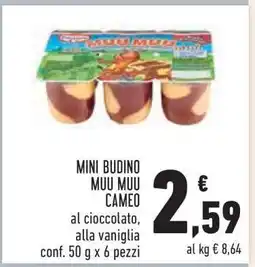 Conad Mini Budino Muu Muu Cameo offerta