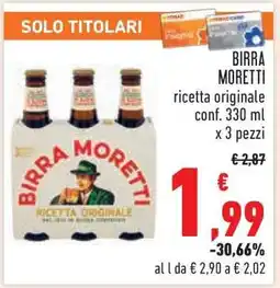 Conad BIRRA MORETTI offerta