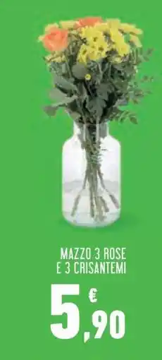 Conad MAZZO 3 ROSE E 3 CRISANTEMI offerta