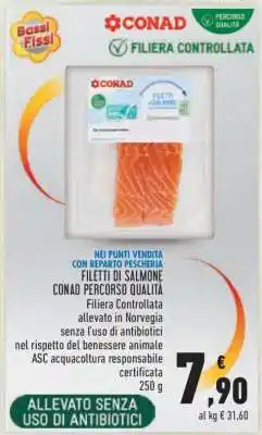 Conad FILETTI DI SALMONE CONAD PERCORSO QUALITÀ offerta