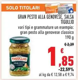 Conad Gran Pesto alla Genovese, Salsa Tigullio offerta
