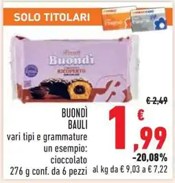 Conad Buondì Bauli offerta