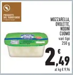 Conad MOZZARELLA, OVOLETTE, NODINI CUOMO offerta