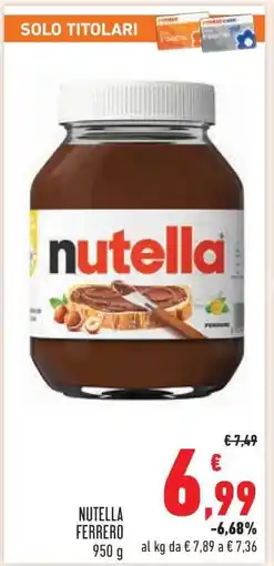 Conad NUTELLA FERRERO offerta