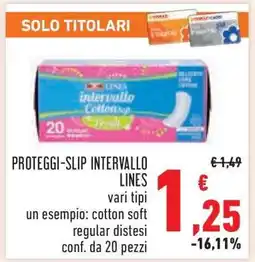 Conad PROTEGGI-SLIP INTERVALLO LINES offerta