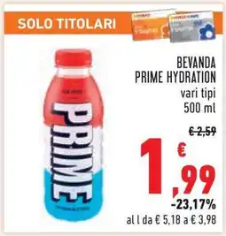 Conad BEVANDA PRIME HYDRATION offerta