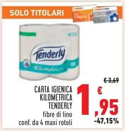 Conad Carta Igienica Kilometrica Tenderly offerta