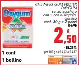 Conad CHEWING GUM PROTEX DAYGUM offerta
