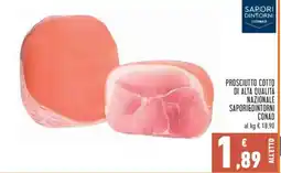 Conad PROSCIUTTO COTTO DI ALTA QUALITÀ NAZIONALE SAPORIDINTORNI CONAD offerta