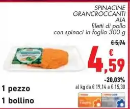 Conad SPINACINE GRANCRISPO AIA offerta
