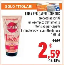 Conad LINEA PER CAPELLI SUNSILK offerta