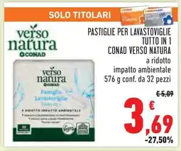 Conad Pastiglie per lavastoviglie tutto in 1 Conad Verso Natura offerta