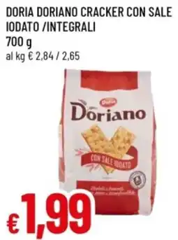 Famila Doria doriano cracker con sale iodato /integrali offerta