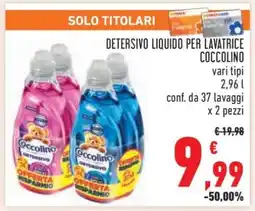 Conad Detersivo Liquido per Lavatrice Coccolino offerta