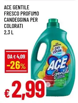 Famila ACE GENTILE FRESCO PROFUMO CANDEGGINA PER COLORATI 2,3 L offerta