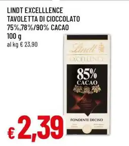 Famila LINDT Excellence Tavoletta di Cioccolato offerta