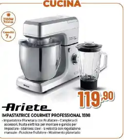 Extracoop Ariete IMPASTATRICE GOURMET PROFESSIONAL 1598 offerta