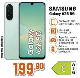Ipercoop SAMSUNG Galaxy A26 5G offerta