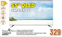 Ipercoop SMART TECH TV QLED UHD 55QA20V1 offerta
