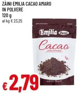 Famila Zàini emilia cacao amaro in polvere offerta