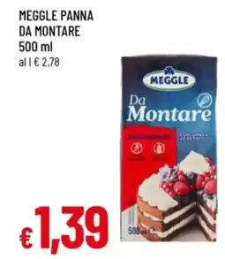 Famila Meggle panna da montare offerta