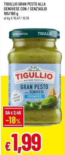 Famila Tigullio gran pesto alla genovese con / senz'aglio offerta