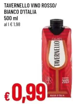 Famila Tavernello vino rosso/ bianco d'italia offerta