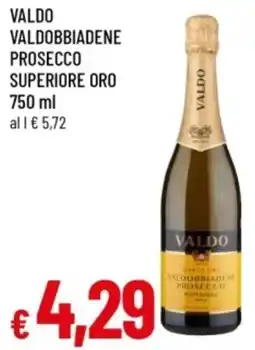 Famila Valdo valdobbiadene prosecco superiore oro offerta