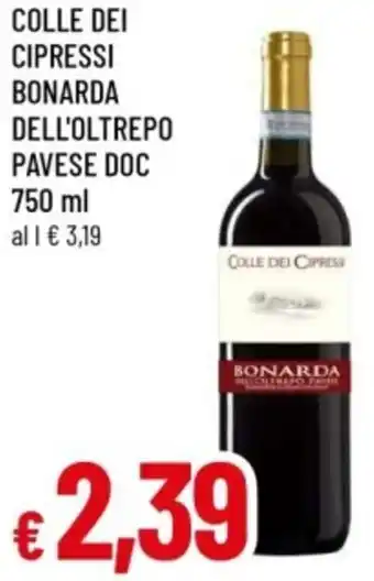 Famila Colle dei cipressi bonarda dell'oltrepo pavese doc offerta