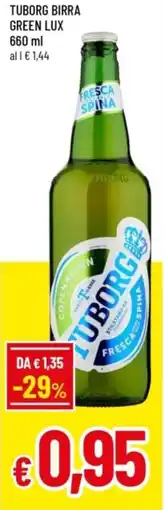 Famila Tuborg birra green lux offerta