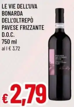 Famila Le vie dell'uva bonarda dell'oltrepò pavese frizzante d.o.c. offerta