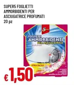 Famila Super5 foglietti ammorbidenti per asciugatrice profumati offerta